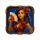 lucky train woman portrait symbol icon