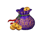 lucky twins blue symbol icon