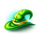 lucky wizard hat symbol icon
