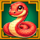 lucky year 25 snake symbol icon
