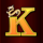 lucky zodiac k symbol icon