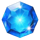 luxury blast blue gem symbol icon