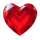 luxury blast heart gem symbol icon