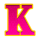 luxury jackpots k symbol icon