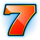 maaax diamonds flaming link lucky seven symbol icon