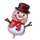 mad hit ho ho hot pudding cute snowman symbol icon