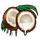 mad mad monkey coconut symbol icon