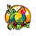 mad mad monkey parrot symbol icon