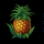 mad monkey pineapple symbol icon