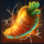 mad scientist breaking beakers hold and win carrot symbol icon