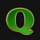 magic apple q letter symbol icon