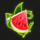 magic garden watermelon symbol icon