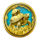 magic pearl gold turtle symbol icon