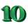 magic piggy og 10 symbol icon
