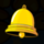 magic stars bell symbol icon