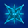 magic stars five blue star symbol icon
