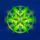 magic stars six green star symbol icon