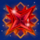 magic stars three red 3d star symbol icon