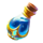 magic treasures blue potion symbol icon