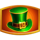 magic treasures gold enchanted shamrock hat symbol icon