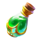 magic treasures green potion symbol icon