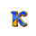 magic treasures hold and win lion k symbol icon