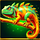 magma strike blazing jackpots hold and win chameleon symbol icon