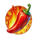 magnet storm chili chihuahua pepper symbol icon
