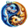 magnet storm dragon charm yin yang dragons symbol icon
