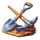 majestic express gold run axe symbol icon
