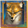 majestic wolf fox symbol icon