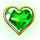mardi gras magic heart symbol icon