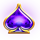 mardi gras magic spade symbol icon