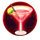 mardi gras super wins mocktail symbol icon