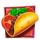 masked mayhem burrito symbol icon
