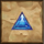 masked treasures blue gem symbol icon