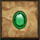 masked treasures green gem symbol icon