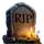 maximum zombie grave stone symbol icon