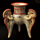 maya three legged vase symbol icon