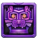 maya ways purple jaguar mask symbol icon