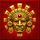 mega fire blaze coyol diosa de la luna mask symbol icon