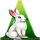 mega lucky easter rabbit symbol icon