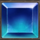 mega mine big blue gem symbol icon