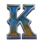 mega wild west k symbol icon