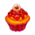 meowloween eyeball cupcake symbol icon