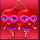 merry fruits cherry symbol icon