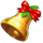 merry giftmas hold and win bell symbol icon