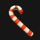 merry scary christmas candycane symbol icon