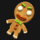 merry scary christmas gingerbreadman symbol icon