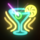 miami glow cocktail symbol icon